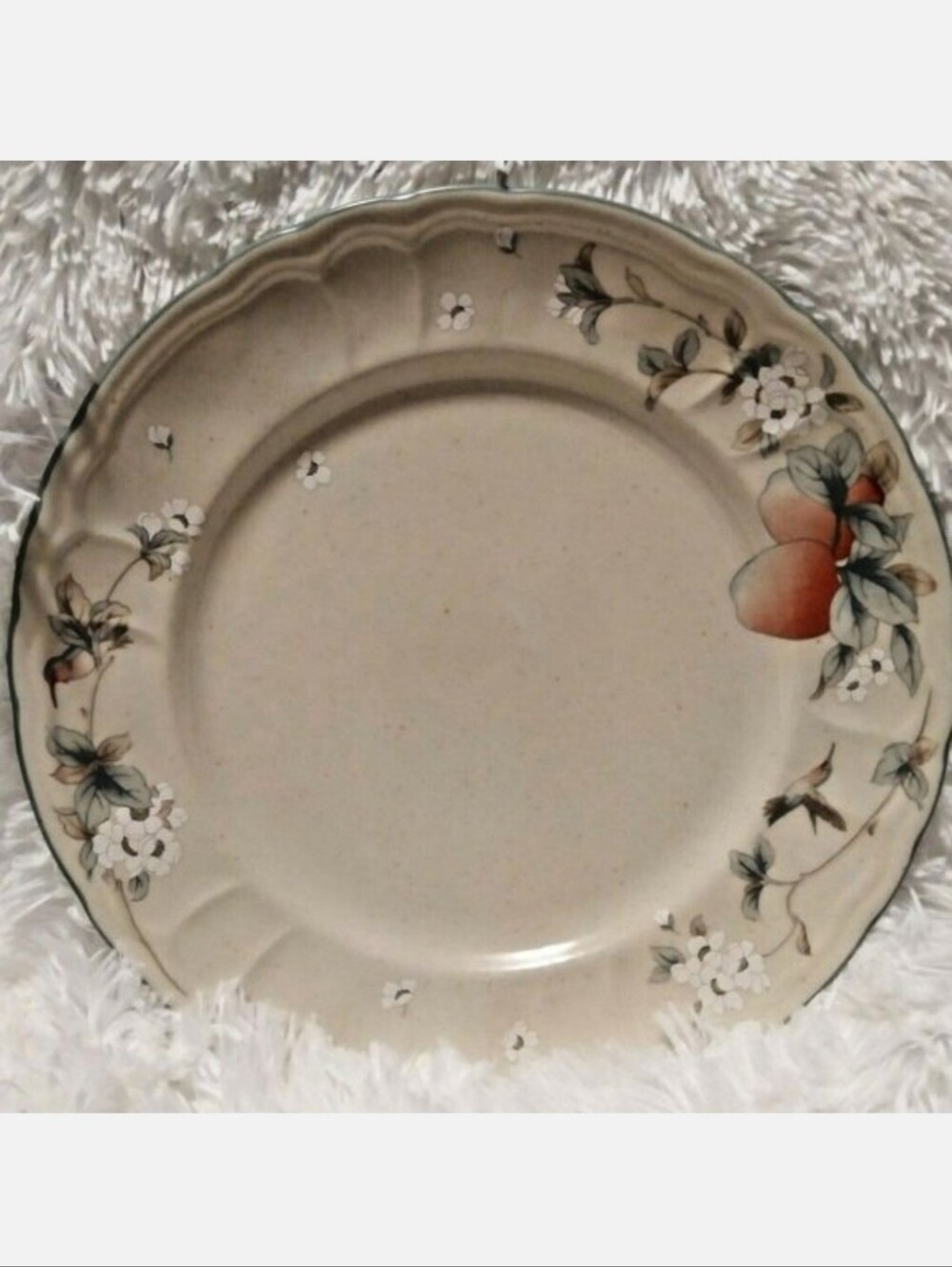 Vintage Epoch "APPLE MAGIC" Pattern 12.25” Round Serving Platter Korea